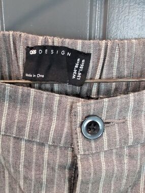 ASOS Gray Pinstripe Men's Dress Pants